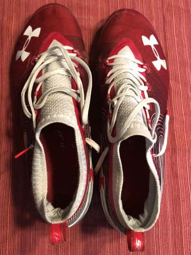 Under Armour Spotlight Red Cleats