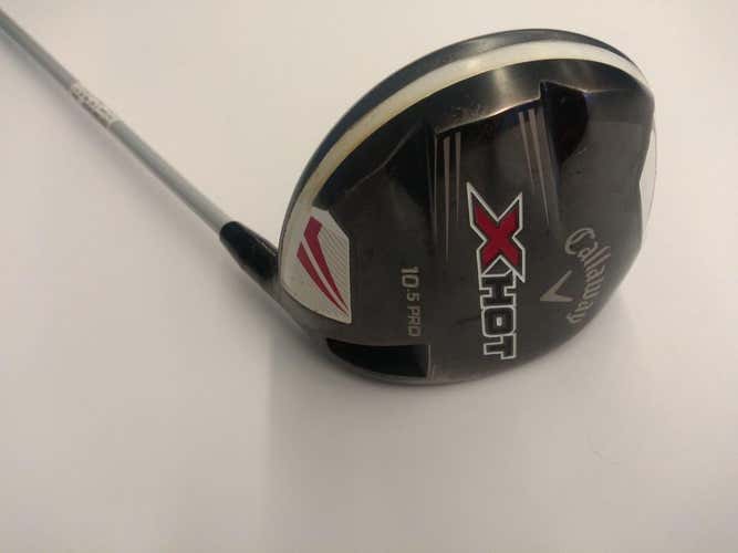Used Callaway X Hot Pro Dr 10.5 10.5 Degree Graphite Stiff Golf Drivers