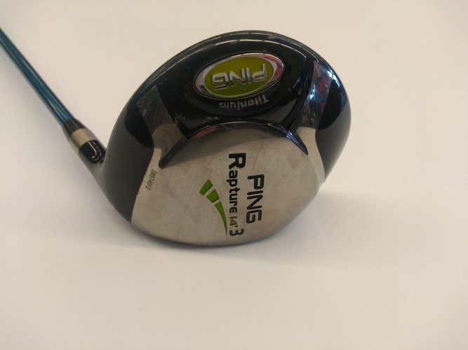 Used Ping Rapture 3 Wood 3 Wood Graphite Regular Golf Fairway Woods