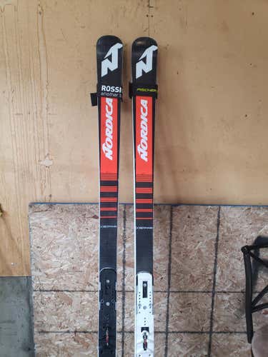 Used Men's Nordica Racing Dobermann GS WC Skis Without Bindings