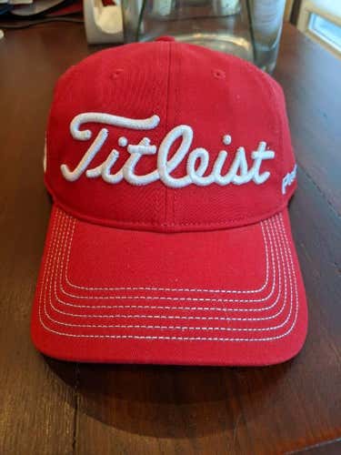 *New* Red Titleist Strapback Hat