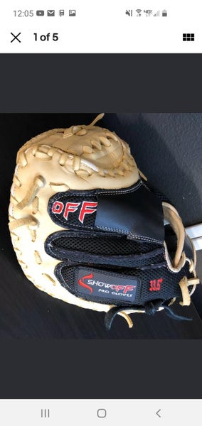 Black New High School/College Right Handed Catcher's Show-off Baseball Glove 33"