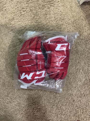 Brand New CCM Tacks 4 Roll Pro 13 Gloves Red