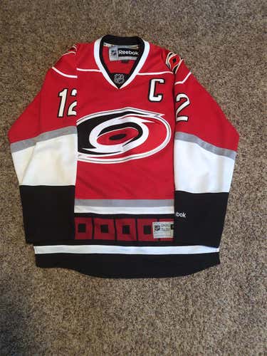 Red Carolina Hurricanes Men's Medium Reebok  Jersey