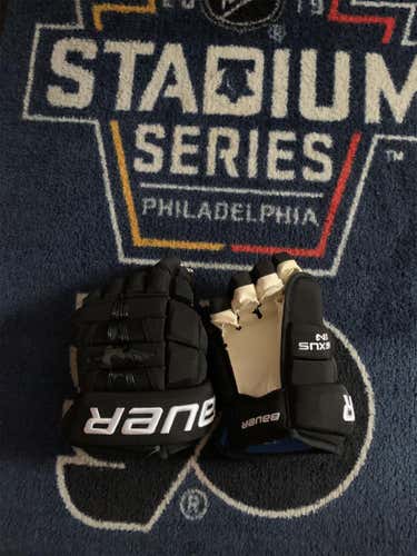 Black New Bauer Nexus 1N 13" Pro Stock Gloves