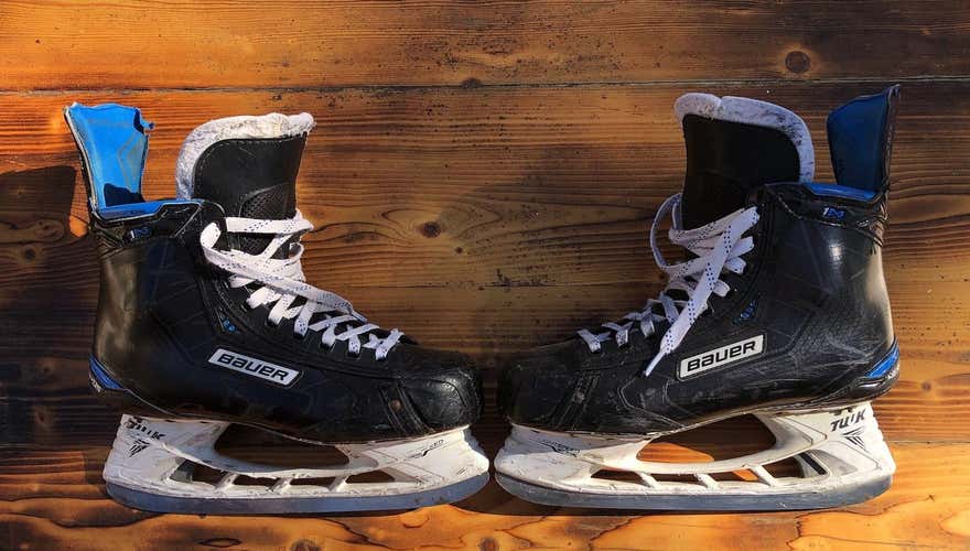 Used Bauer Nexus 1N D&R (Regular) Pro Stock Size 9.5 Hockey Skates