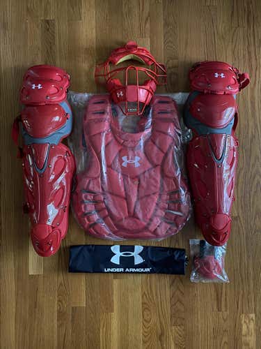 New Under Armour Pro Issue Catcher's Set