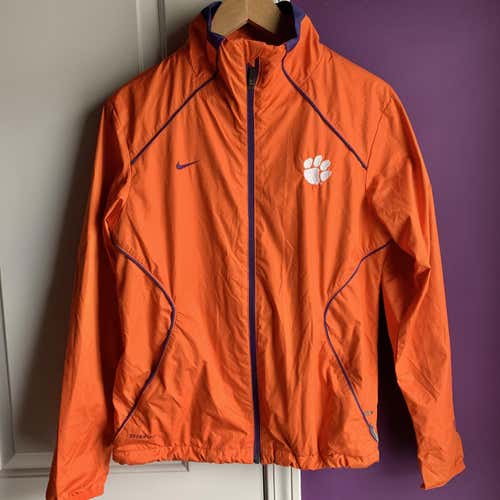 Clemson Tigers University Small Nike Jacket Storm Fit Rain Proof Windbreaker Ventilated Ncaa College