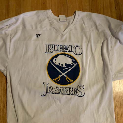 Buffalo Jr Sabres White Men's Large Warrior Jersey