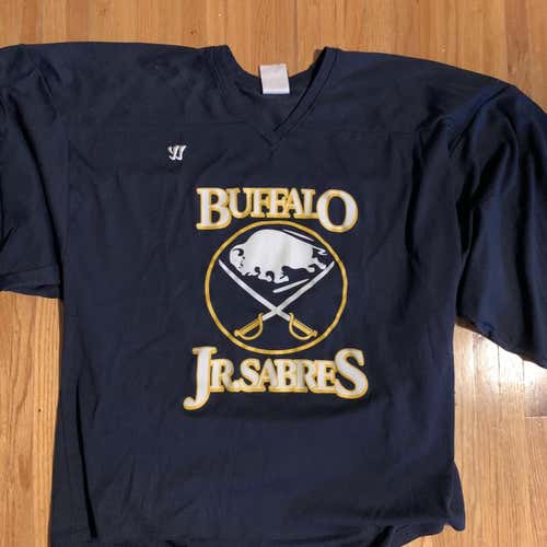 Buffalo Jr.Sabres Navy Blue Men's Large Warrior Jersey