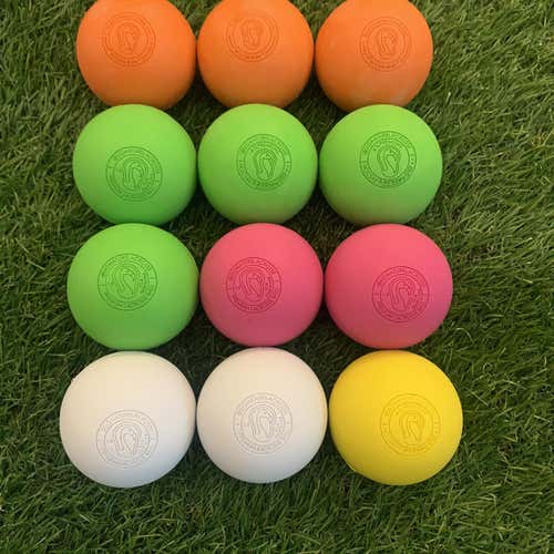 12 Pack Lacrosse Balls Mixed Colors