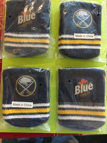 New BUFFALO SABRES  LABATT BLUE CAN HOLDERS (COZIES)