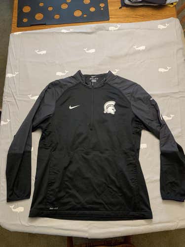 Michigan State lightweight half-zip pullover jacket