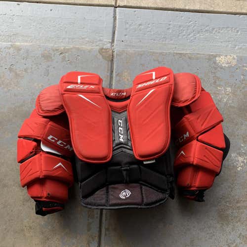 Used Small CCM Extreme Flex Shield Pro Chest and Arm Protector  Goalie Chest Protector