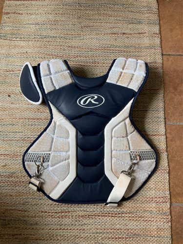 Blue Used Rawlings Catcher's Chest Protector