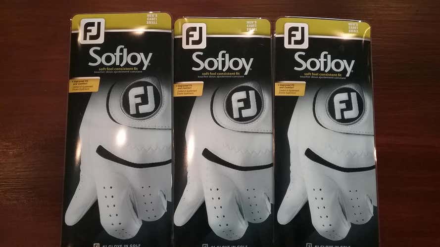 (3) FootJoy Sofjoy Leather Gloves (Men's Cadet Small)