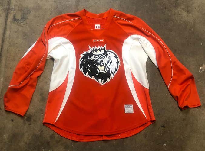 Orange Manchester Monarchs 54 CCM Pro Stock Jersey