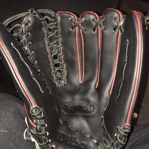 Black New Outfield A2000 12.75" Baseball Glove