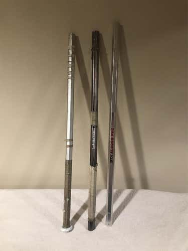 3 Used Shafts STX AL 6000 Pro Shaft, STX Sabre, Maverik Blank