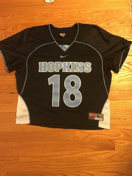 Black Youth Large Nike Johns Hopkins Lacrosse Jersey