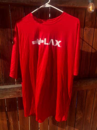 U Lax Jersey #15 Red Men's XL Athletic Material Workout Shooter Shirt