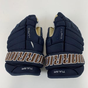 Used | Navy Blue Tulsa Oilers Warrior Alpha Pro Gloves | 14" | #EQ1040