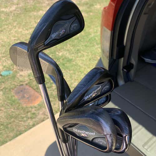 Used LH Callaway Steelhead XR Pro 4-PW Stiff Flex