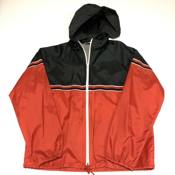 MacGregor Windbreaker Jacket Mens Large Adult Black Red Lightweight USA  Vintage | SidelineSwap