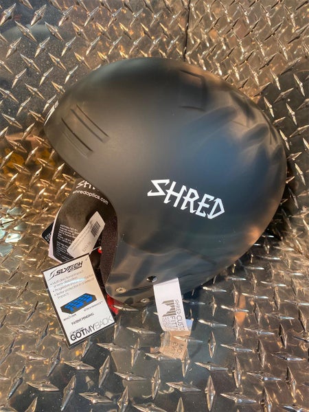 Black New Unisex Large Shred Helmet FIS Legal