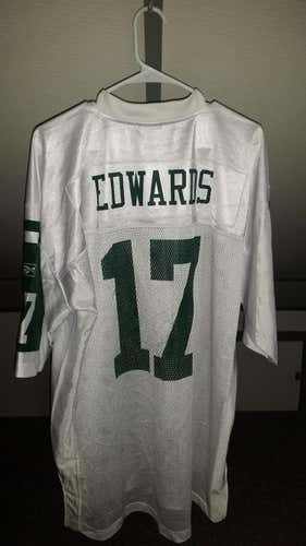 New York Jets Braylon Edwards Reebok Football Jersey Adult XL NFL