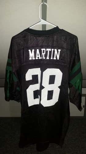 New York Jets Curtis Martin NFL Football Jersey Large Reebok Black
