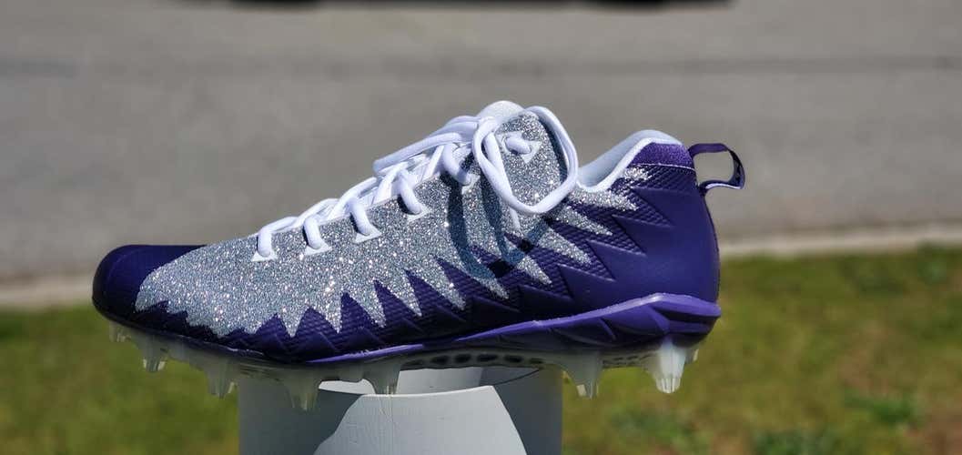 Nike Alpha Menace Low Silver Purple White Black Size 11.5