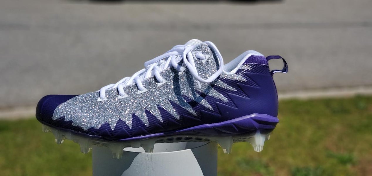 Nike Alpha Menace Low Silver Purple White Black Size 11.5