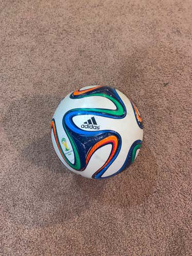 White Used Adidas Soccer Ball