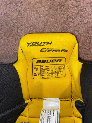 Black Used Small Bauer Supreme One40 Hockey Pants
