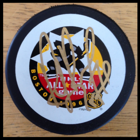 Ray Bourque Boston Bruins *1996 All-Star Game MVP* Signed 1996 NHL All-Star Game Puck