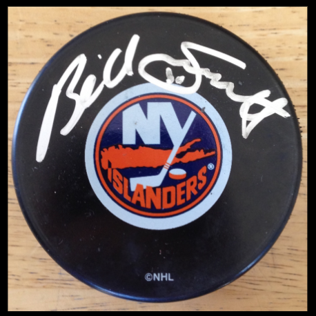 Billy Smith New York Islanders Signed Hockey Puck
