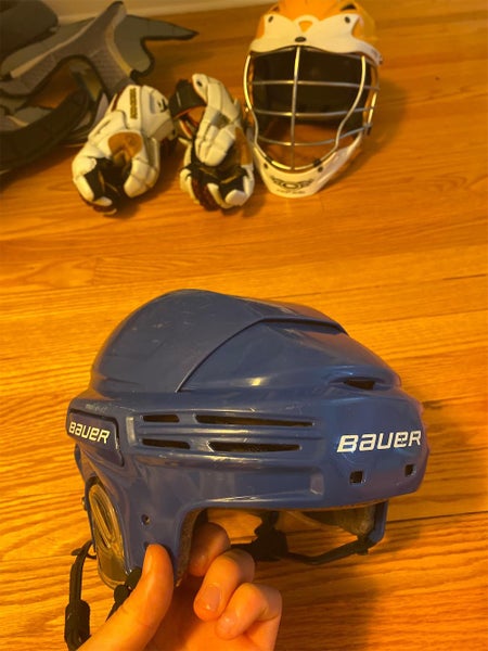 Blue Used Small Bauer Pro Stock Helmet!!!