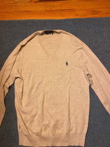 White Men's Medium Polo Sweater!!!