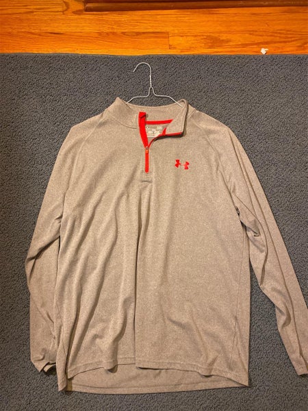 Gray Men's Large Under Armour Sweatshirt 1/4 ZIP!!!!