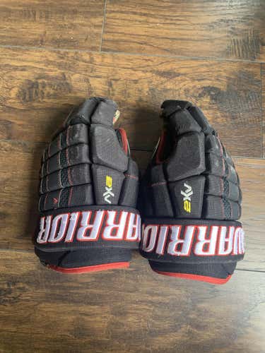 Black Used Senior Warrior Dynasty AX2 Gloves 14"