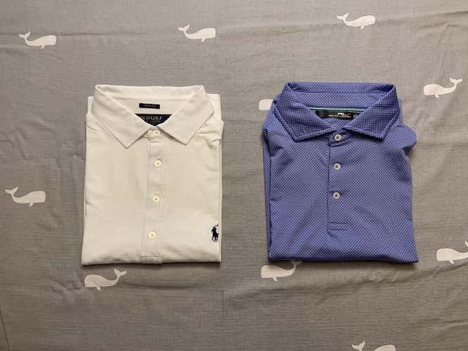 1 RLX Golf and 1 Polo Golf shirt
