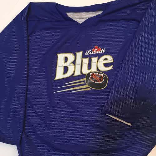 Men's XL Labatt Blue Beer, Pro Stock Jersey Reversible