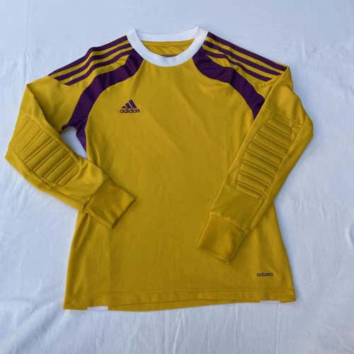 Adidas Adizero Goalie Jersey Yellow Purple White - Youth Medium