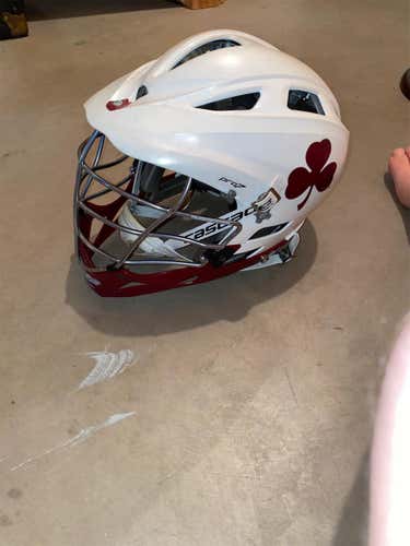 White Used Player Cascade Pro-7 Helmet