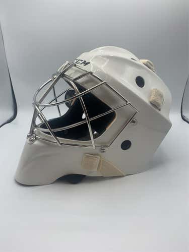 CCM GFL Pro Senior Large White Goalie Helmet with Non-Certified Cateye Cage - New with Tags