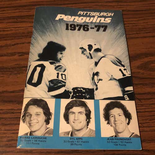 Pittsburgh Penguins Vintage Fact Book 1976-77