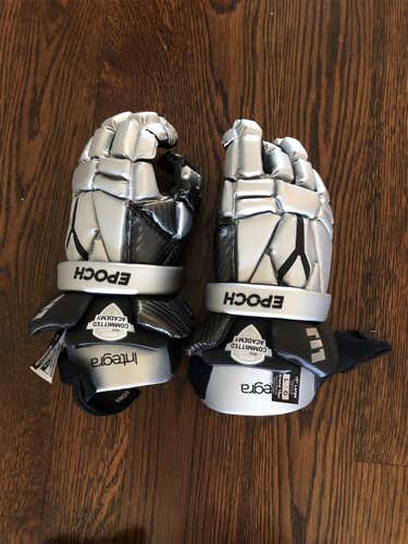 Silver New Player Epoch Integra 13" Lacrosse Gloves