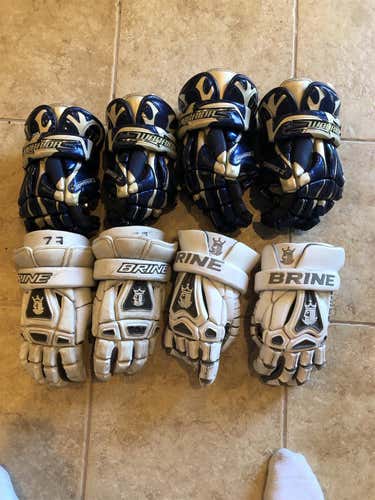 Used Lacrosse Glove Bundle