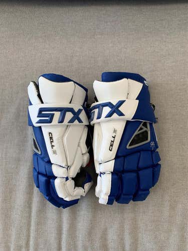 New Royal/White STX Cell IV 13” Gloves